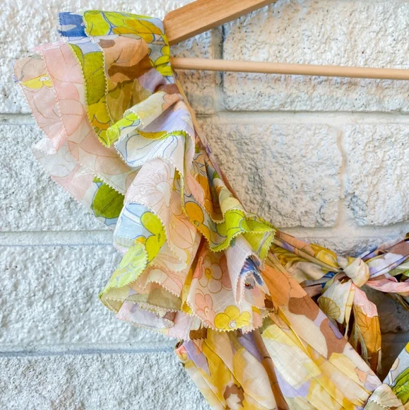 Zimmermann Pop Ruffle Midi Dress in Patch Floral - Picture 7 of 10